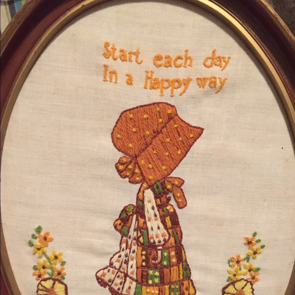 Holly Hobbie Embroidery Wall Art